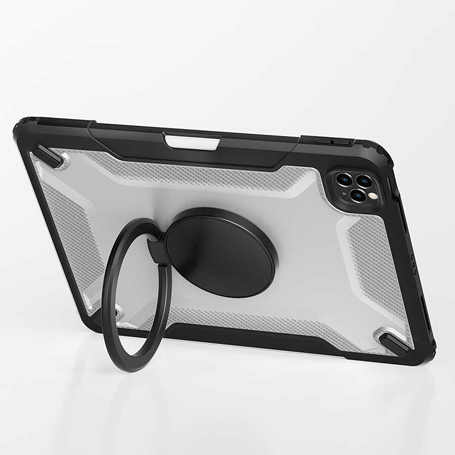 iPad 10.2 (8.Nesil) Wiwu Mecha Dönebilen Standlı Tablet Kılıfı - 3 iPad 10.2 (8.Nesil) Wiwu Mecha Dönebilen Standlı Tablet Kılıfı - 3